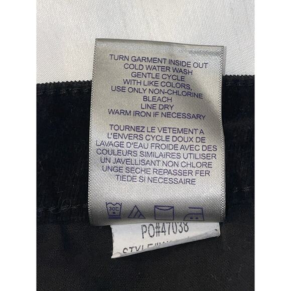 NYDJ Women's‎ Plus Size Barbara Bootcut Jeans in Corduroy - Size 24W - In Black - Picture 8 of 11